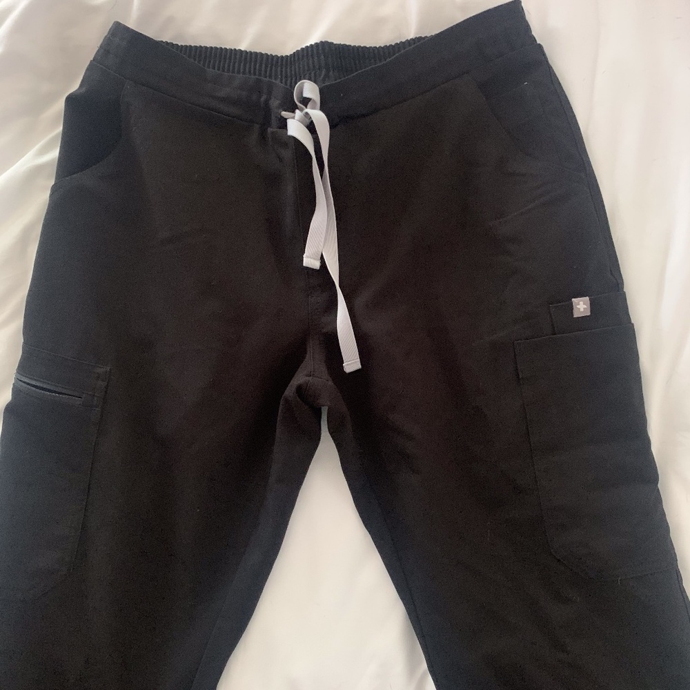 Figs Scrubs Bottoms Black